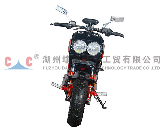 How should the motorcycle brake at high speed